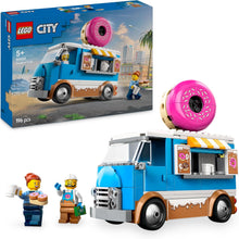 LEGO City Donut Truck Toy with 2 Minifigures - Creative Building Toys for 5+ Year Old Boys & Girls - Mobile Food Stand with Accessories - Fun Gift Ideas for Birthdays & Holidays - 60452