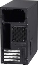 Fractal Design Core 1000 USB 3 - Mini Tower Computer Case - mATX - High Airflow And Cooling - 1x 120mm Silent Fan Included - Brushed Aluminium - Black