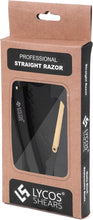 LYCOS Shears  Classic Matte Cut Throat Razor Kit for Men - Gold Plated - Stainless Steel Professional Barber Straight Razor - Salon Quality Hair Shaver - Foldable Hair, Beard Razor