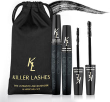 KL Killer Lashes Mascara Black and Ultimate Fibre Lash Extender for Fuller Longer Lashes