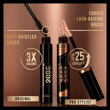 Max Factor 2000 Calorie Pro Stylist Mascara, Black Brown, 9ml