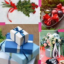 Red Satin Ribbon - 50mm Wide - 5 Meter for Gifts Wrap Sew Party, Decorations Events Dress Wedding Christmas Crafts, Bows Car, Floral Balloons Hairs, DIY, Bouquets, Cake More