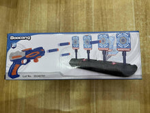 Electronic Digital Target with Gun Toy for Nerf, Pistol Toy with Foam Bullets for 3 4 5 6 7 8 9 10 Year Old Kids Boy Girl Children Shooting Game Xmas Birthday Gift Present Stocking Filler Cool Stuff