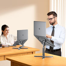 FoldWise X Laptop Stand for Desk - 100% Aluminum, 360 Rotating Base, Foldable, Adjustable Height & Angles Laptop Riser - Sturdy & Portable MacBook Stand, Computer Holder for 11-18