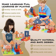Magnetic Blocks 100 PCS Magnetic Tiles Building Toys Toddler Toys STEM Sensory Construction Toys for 3 4 5 6 7 8 Year Old Boys & Girls, Creative Kids Games Kids Toys Magnetic Protal Set