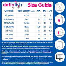 Dotty Fish Soft Leather Baby Shoes. Toddler Shoes. Non Slip Suede Soles. Girls Shoes with Flowers, Stars, Hearts. 0-6 Months - 4-5 Years