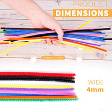 125 Pack Multi Colour Pipe Cleaners Chenille Stems Flexible Strong Suitable for Arts & Craft, DIY Designs