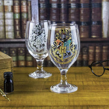 Hogwarts Crest Colour Change Drinking Glass - Officially Licensed Harry Potter Goblet for Wine Cocktails and Cold Beverages, Novelty Harry Potter Themed Party Decoration Gift 330ml ,11oz  Paladone