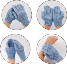 1 Pair Exfoliating Gloves, Exfoliating Body Scrub Exfoliator Glove, Exfoliating Mitt, Body Exfoliator Hand Mitten, Body Scrubber Bath Gloves Scrubs for Shower, Spa, Massage, Dead Skin Cell Remover