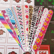 12 PCS Nail File Emery Board Professional Double Sided 100/180 Grit Nail Buffer Colorful Manicure Pedicure Nail Art Tools for Women Girls