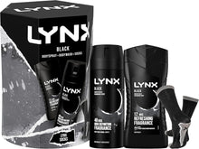 LYNX Black Duo & Socks Deodorant Gift Set Body Wash & Body Spray perfect for his daily routine 2 piece