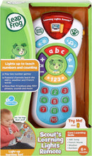 LeapFrog Scout's Learning Lights Remote, Musical Baby Toy with Lights, Sounds, Numbers & Letters, Interactive Educational Toy for Children 6 months+, 1, 2, 3, 4 Year Olds Boys & Girls