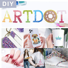 ARTDOT 445 Colours DMC Diamond Beads for 5D Diamond Art Accessories, 89000 Pieces Diamond Art Round Beads Replacement Missing Drills Sparkle Rhinestones for Diamond Art Kit Crafts