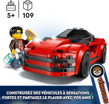 LEGO City Red Sports Car Toy - Race Car Toys for 5+ Year Old Boys & Girls - Educational Gifts for Birthdays & Holidays - Includes a Driver Minifigure & Accessories - 60448