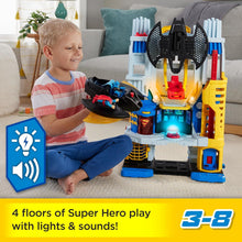 Imaginext DC Super Friends Batman Playset Ultimate Headquarters 2-Ft Tall with Lights Sounds Figures & Accessories for Ages 3+ Years, HNW08