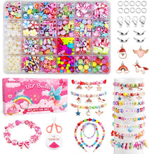 Amteker Bracelet Making Kits for Girls, Jewellery Making Kit Girls Birthday Presents, Gifts for Teenage Girls Arts Craft Kits for Kids Age 4-9, DIY Beads Friendship Bracelet Making Kit 24 Colours