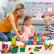Magnetic Tiles Toys Ages 3-8 Boys Girls Gift Kids Magnetic Building Blocks Set Toys for Toddlers Creativity Gifts Toys for 3 4 5 6 7 8+ Year Old Girls Boys Christmas Birthday-34pcs