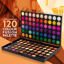 LaRoc Fusions 120 Colours Eyeshadow Palette Makeup Set  Pigmented Shimmer Matte, Glitter and Metallic Eyeshadow Set Makeup Palette  MUA Blendable Matte and Nude Shades Eye Shadow Set