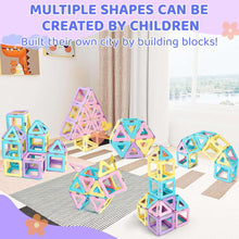 Magnetic Tiles Baby Toys, 42PCS Magnetic Building Blocks for 2 3 4 5 6 7 8+ Year Old Boys Girls, Sensory Toys STEM Educational Toys Magnetic Tiles for Kids 2-3 Year Old Girl Christmas Birthday Gifts