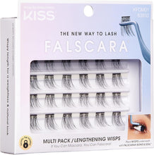 KISS Falscara Wisps Multipack, Style 01, Reusable Featherlight Eyelash Lengthening Wisps