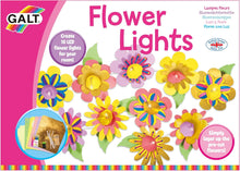 Galt Flower Lights - Creative Cases Childrens Arts & Crafts Set, Floral LED Fairy Lights & Craft Kit for Kids - With Batteries, Colouring Pens, Guide & Pre-cut Paper Flowers - Ages 7 Years Plus