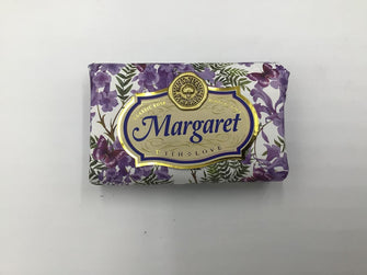 Margaret - Gift Soap Bar For Her Birthday Rose Scent Mum Grandmother Cleanser Lather Present Girl