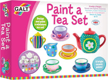 Galt Paint a Tea Set - 11 Pc Mini Tea Party Set, Kids Craft Kit and Childrens Tea Set - 12 Rainbow Ceramic Paints - Encourage Creativity and Motor Skills - Arts and Crafts for Kids, Ages 5 Years Plus