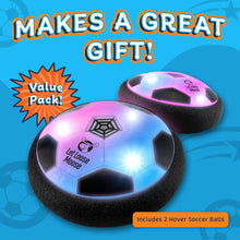 Let Loose Moose Hover Ball  Light Up Indoor Football 2 Pack w/Foam Bumpers for 3-12 Year Old Boys and Girls  Games and Toys for Kids