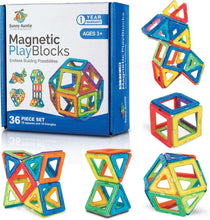 Magnetic Building Blocks, Magnetic Tiles Set, Toy for 3 4 5 6 7 8 Year Old Boys & Girls - Kids & Toddlers, STEM Educational Building Toy/Game, Gift for 3-8 Year Olds boys & girls, 36 pcs Set- Gift Box