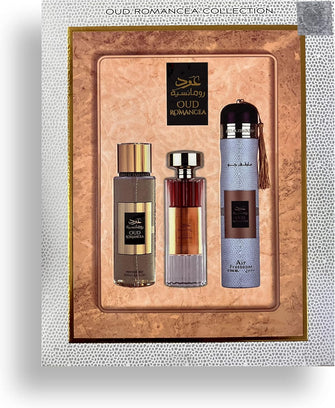 Gift Set Collection for Women and Men Perfume Air Freshener  Floral Spicy Sweet (Oud Romancea Collection)