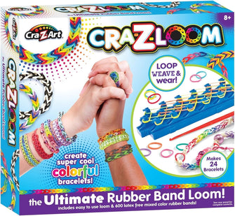 Crazloom Loom Band Toys, Creative Toy, Rubber Band Toy, Friendship Bracelets, Latex Free Loom Bands, 600 Loom Bands