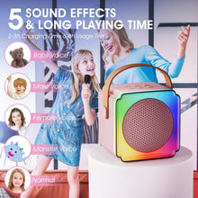 Karaoke Machine 2 Microphones, Toys for 3-10 Year Old Girl Gifts for 3-10 Year Olds Girls Toys Age 3-10, Mini Karaoke Machine Kids Microphone for Kids Karaoke Machines for Girls Birthday Presents