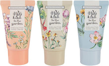 Heathcote & Ivory In The Garden Hand Creams Trio in Gift Box  Shea Butter & Essential Oils  Cruelty Free & Vegan Friendly  Travel Friendly Sizes  3 x 30ml