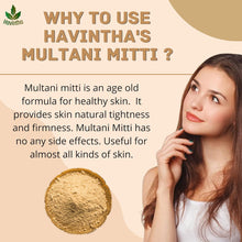 Havintha Natural Multani Mitti Powder Product Of Havintha, Natural Fullers Earth, 227 G