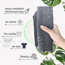 Migliore Wear Back Scrubber for Shower, Double Layer/Side Back Shower Scrubber with Handles for Men & Women, Deep Exfoliating Back Washer/Natural Body Exfoliator Bath Scrub Loofah