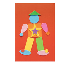 Baker Ross EK2352 Self-Adhesive Foam Shapes (Pack of 180) for Kids Arts and Crafts, Vinyl, Assorted, 1cm-5cm