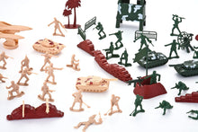 JOYIN 164 Pcs Military Soldier Playset Army Men Action Figures Battle Group, Deluxe Plastic Military Playset Soldiers Bucket With Aircrafts, Helicopters, Tanks and Other Accessories