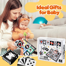 HappyKidsClub Black and White Sensory Toys, Baby Toys 0-6 Months Sensory Toys for Babies 0-3 Months Baby Essentials for Newborn Toys Sensory Soft Book Baby Toys 6 Months Plus Tummy Time Toys Baby Gift