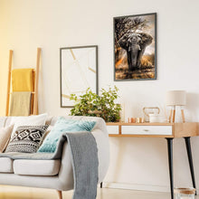 LJHOME 5D Diamond Paint Kits Full Drill, Elephant Crystal Rhinestone Diamond Embroidery Art Pictures, DIY Arts Craft Supply for Adults, Kids, Home, Wall Decor