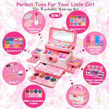 Kids Makeup Sets For Girls - Girls Toys Children Makeup Set Washable Make Up Set for Little Girls,Princess Play Games Kids Toys Presents,Teenage Girls Gifts Christmas Birthday For Age 4-12 Year Old