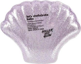 Holler and Glow Beauty Let's Shellabrate Babe, Shell Shaped Bath Fizzer