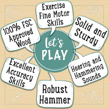 Jaques of London Hammer Toy  Montessori Toys for 1 Year Old  Wooden Baby and Toddler Toy for Hammering and Nailing  Ideal 1 Year Old Toys and Wooden Toys for 1 Year Old Boys and Girls