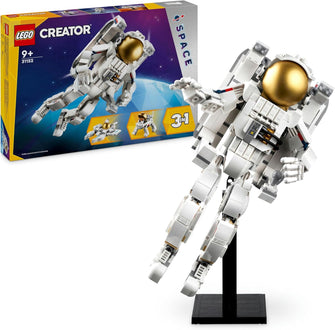 LEGO Creator 3in1 Space Astronaut Toy to Dog Figure to Viper Jet Model Kit, Educational Set for Boys, Girls & Kids Aged 9 Plus and Teenagers Kids' Bedroom Accessories, Space-Themed Gift Idea 31152