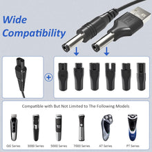 PChero 15V Philip HQ8505 Shaver Charging Cable Replacement + 5V USB to 55  21cm Charger Cable Adapter with 6 connectors for Razor Hair Clipper Beard Trimmer Beaty Instruments
