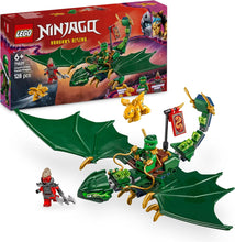 LEGO NINJAGO Lloyds Green Forest Dragon Figure - Building Toy with 2 Minifigures for Imaginative Play, Ninja Gift Idea for 6 Plus Year Old Boys, Girls & Dragons Rising Fans 71829
