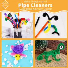 125 Pack Multi Colour Pipe Cleaners Chenille Stems Flexible Strong Suitable for Arts & Craft, DIY Designs