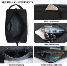 KK Water - Resistant Hanging Toiletry Travel Bag  Spacious Black Gym, Shaving, Make Up Bag for Men & Women