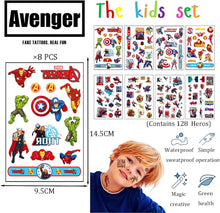 8 Sheet Spiderman Tattoos for Kids,Super Hero Avengers Temporary Tattoos Stickers for Boys,Fake Tattoos Spiderman Stickers for Children's Stick on Tattoos SuperHero Theme Birthday Party Bag Filler