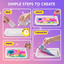 Klever Kits Marbling Paint Art Kit for Kids, Water Marble Paint Art, Arts and Crafts for Girls & Boys 6-12 Years Old, Paint Craft Kits, Birthday Gift Ideas Activities Toys,Presents