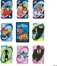 Mattel Games UNO Disneys Lilo and Stitch Card Game for Kids, Adults & Family with Deck & Special Rule Inspired by the Movie, JCC10